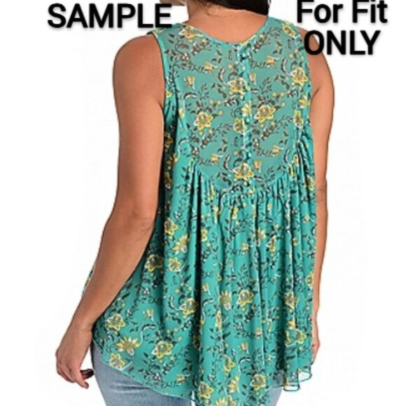 3X Indigo Thread Co. Crochet & Mesh Partially Lined Babydoll Sleeveless Top - Picture 12 of 14